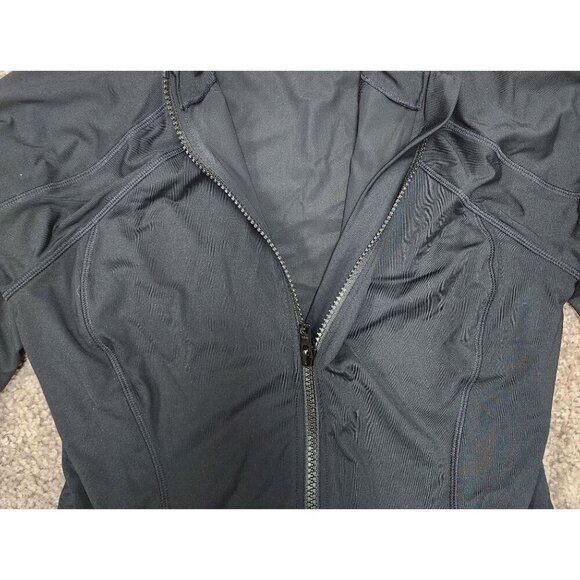 Athleta Black SUN SHIELD ONE PIECE RASHGUARD 1/2 zip Bodysuit XS - Picture 7 of 9